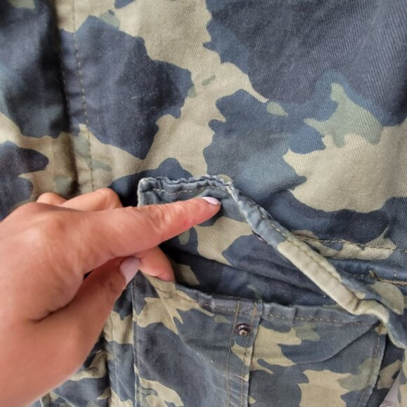 ⭐Abercrombie Size XL Kids Camouflage Military camo utility outwear Jacket Green - Picture 5 of 7